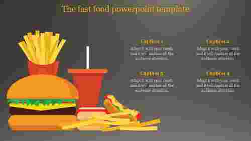 food powerpoint template-The fast food powerpoint template